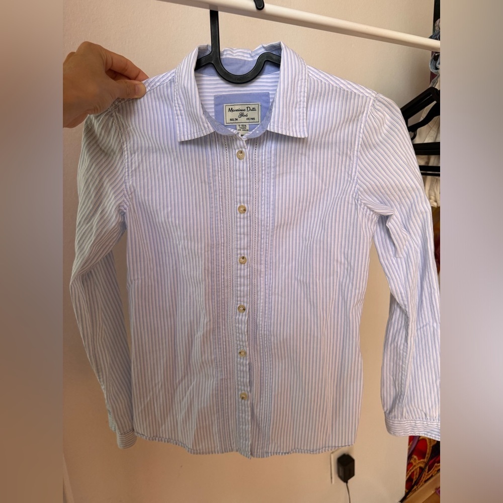 Massimo Dutti Girt Cotton Shirt 9-10
